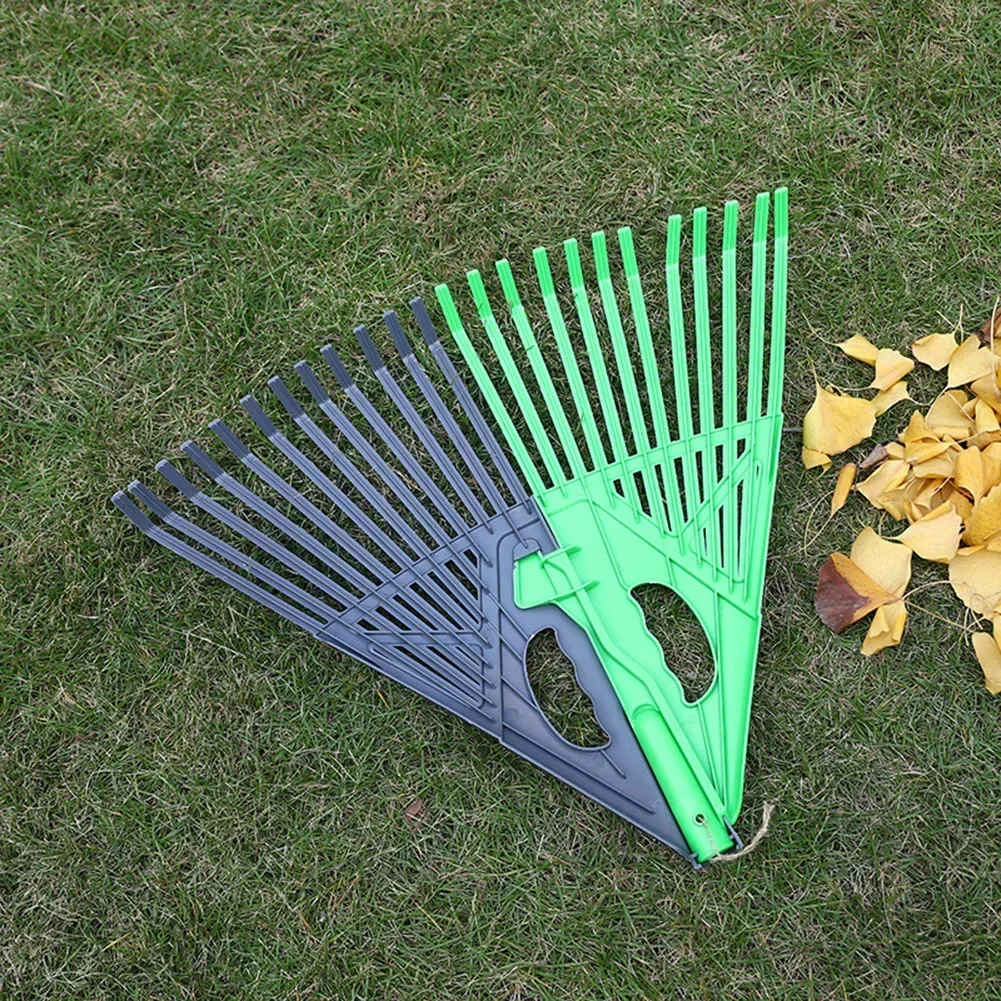For Leaves Grass Lawn Rake Lawn Grooming Tools Large Fan-Shaped For Efficient Leaf Garden Leaf Rake Grass Grooming
