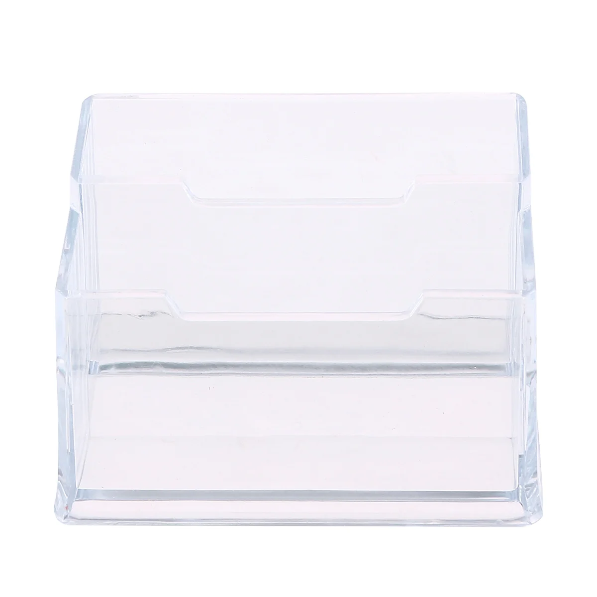 

Clear Acrylic Business Card Holder Large Capacity Desktop Organizer Angled Open Design Business Organizer Office Supplies Name