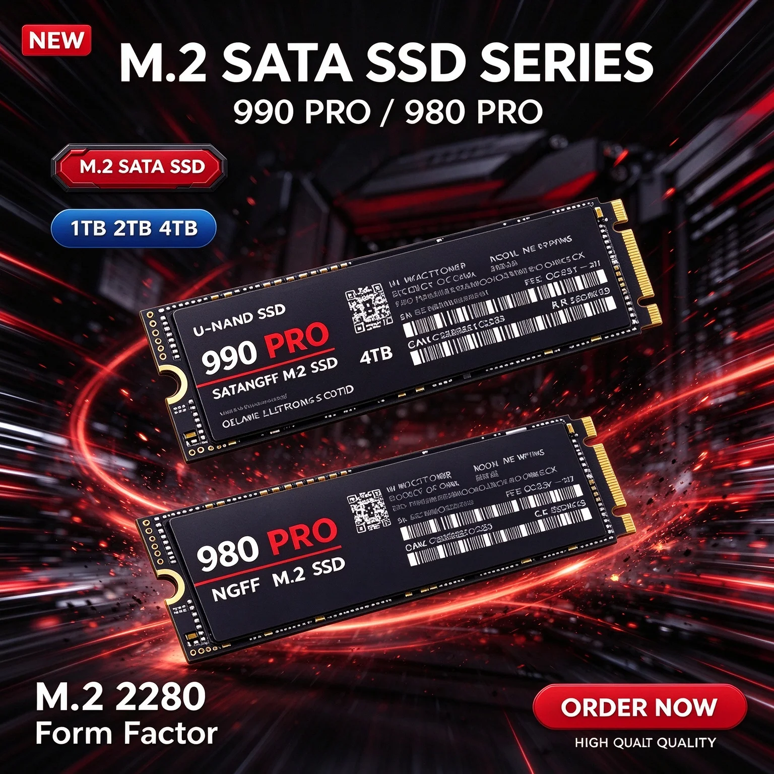 Lightweight & Portable New Ultra High Speed Internal SSD 500GB-4TB M.2 SATA NGFF Hard Drive For Tablet Computers Ultrabooks