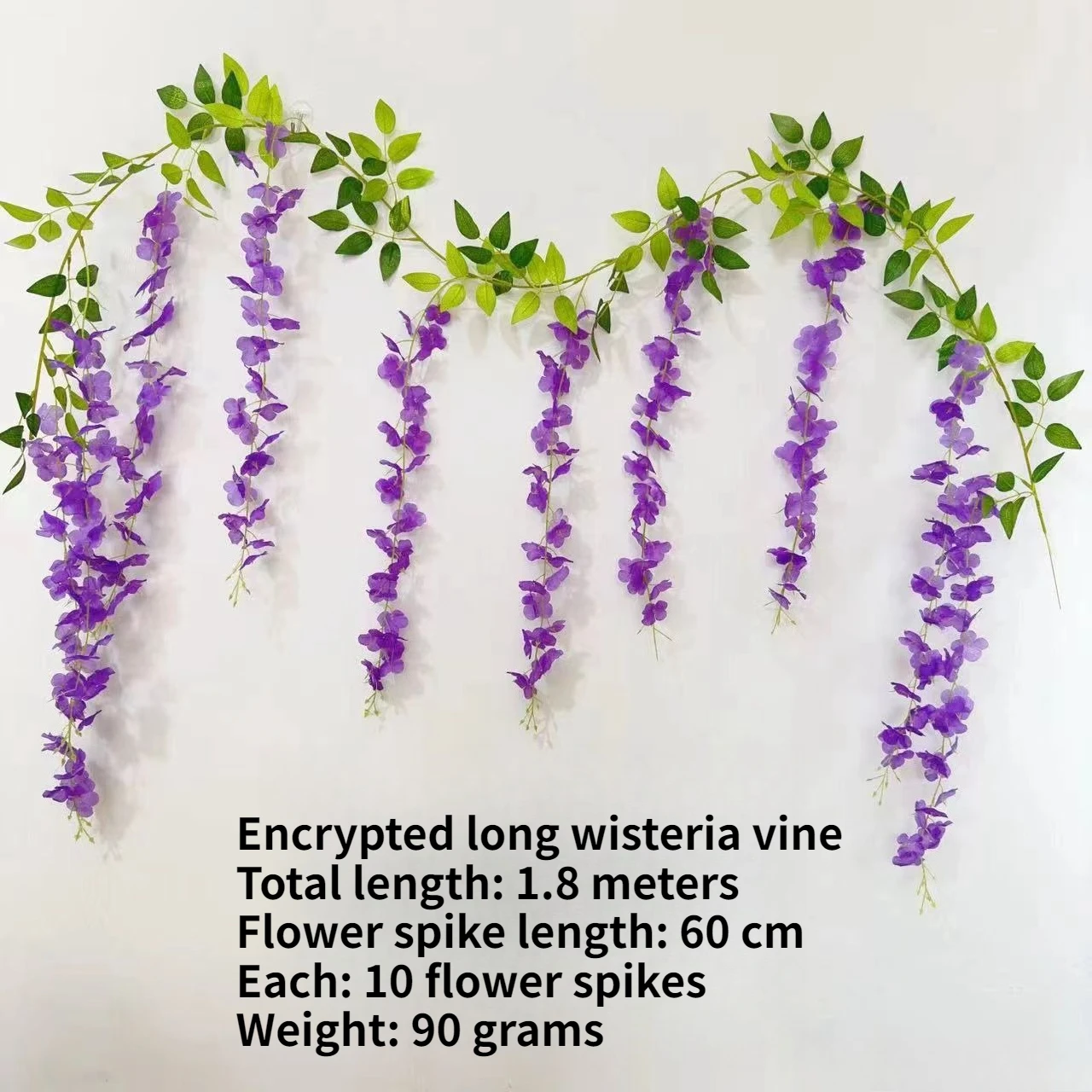 

Artificial wisteria flower strips artificial flower rattan wedding garden store decoration wholesale
