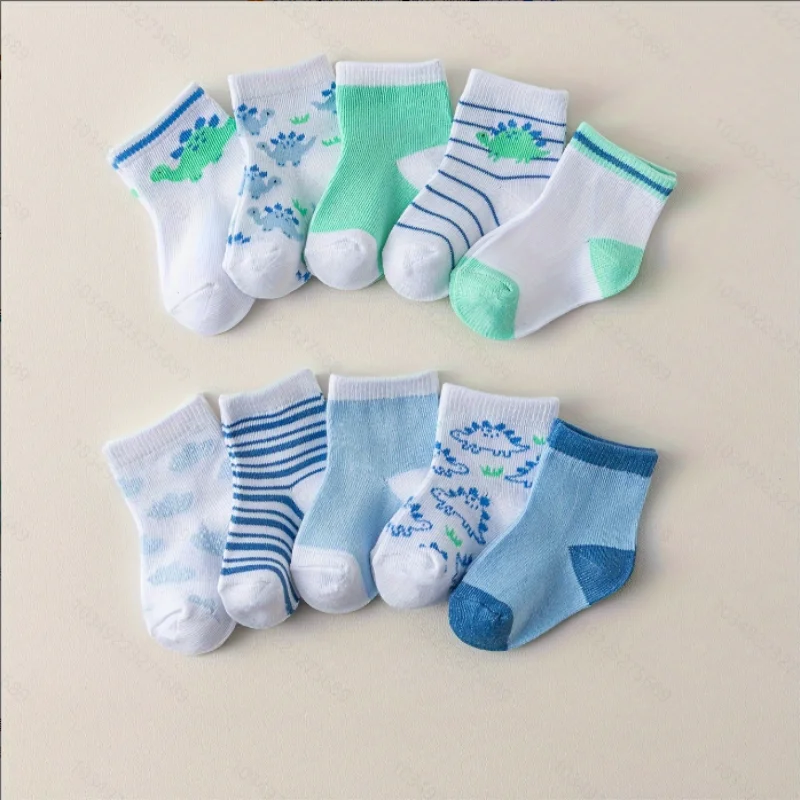 10 pairs of four seasons suitable for soft, breathable and deodorant cute fashion baby socks.  10 pairs of four seasons suitable