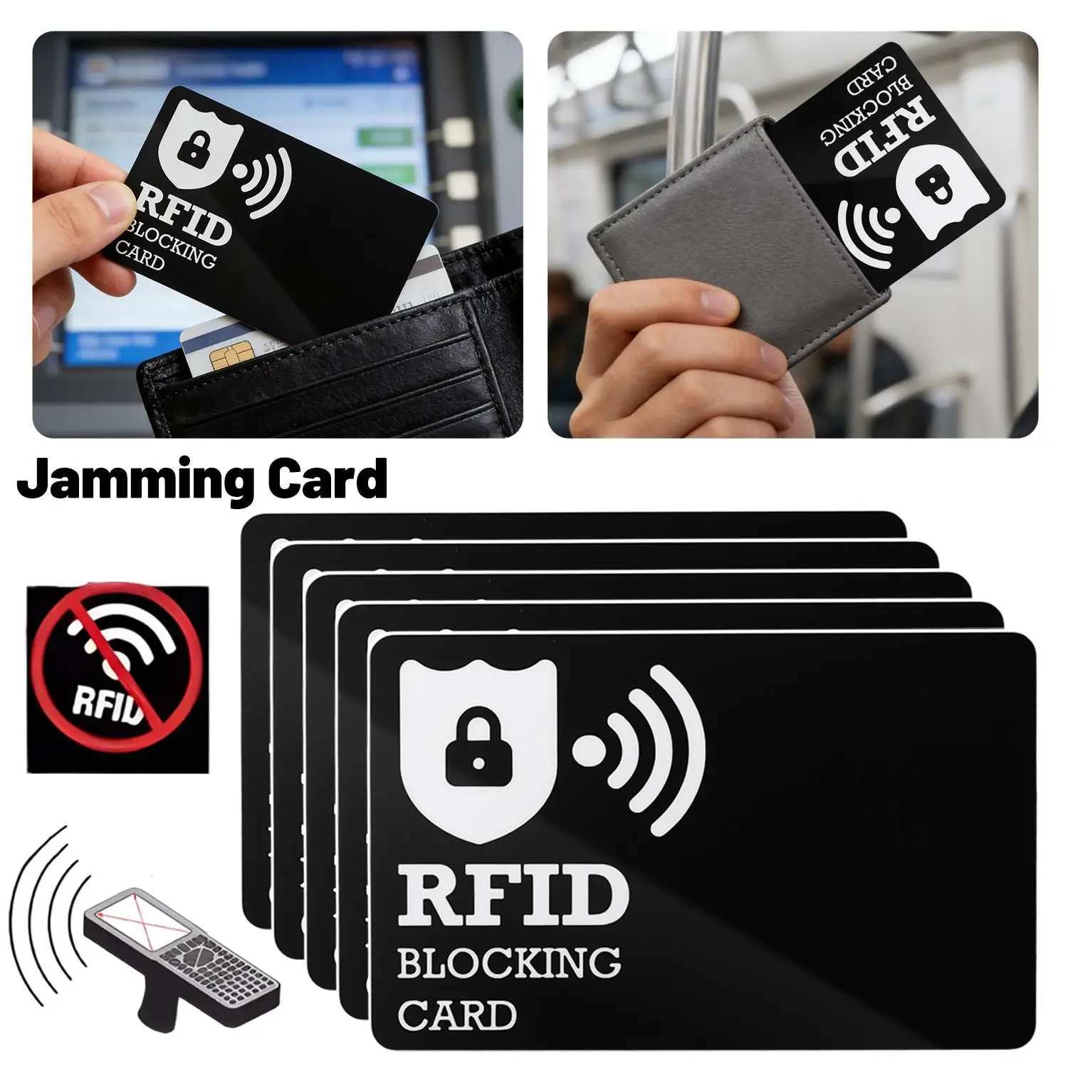 1-5pcs RFID Blocking Card Contactless NFC ID Credit Card Protection Safe Bank Passport Wallet Shield Protect Blocker Guard