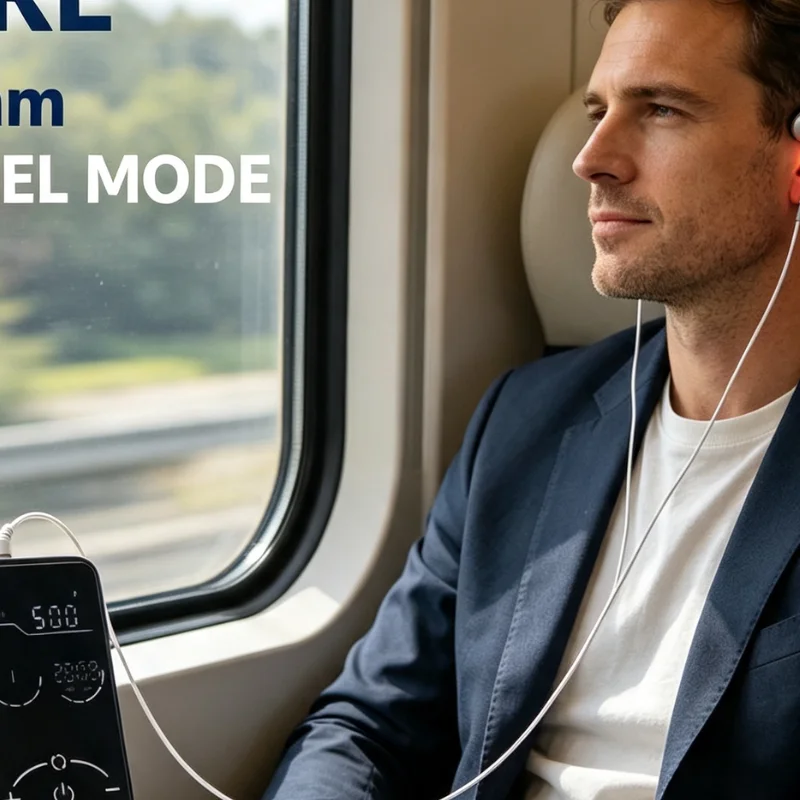Rechargeable VNS Ear Clip taVNS CES Device for Stress Relief Relaxation Insomnia Sleep Support Home Use