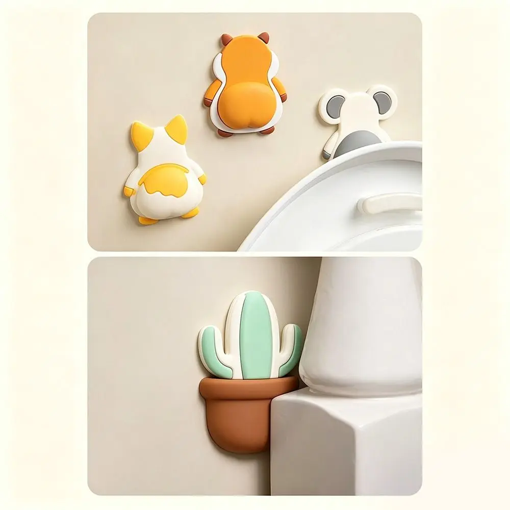 Self-Adhesive Door Handle Bumpers Mute Design Anti-Shock Wall Protector Stickers Silicone Anti-Collision Pad