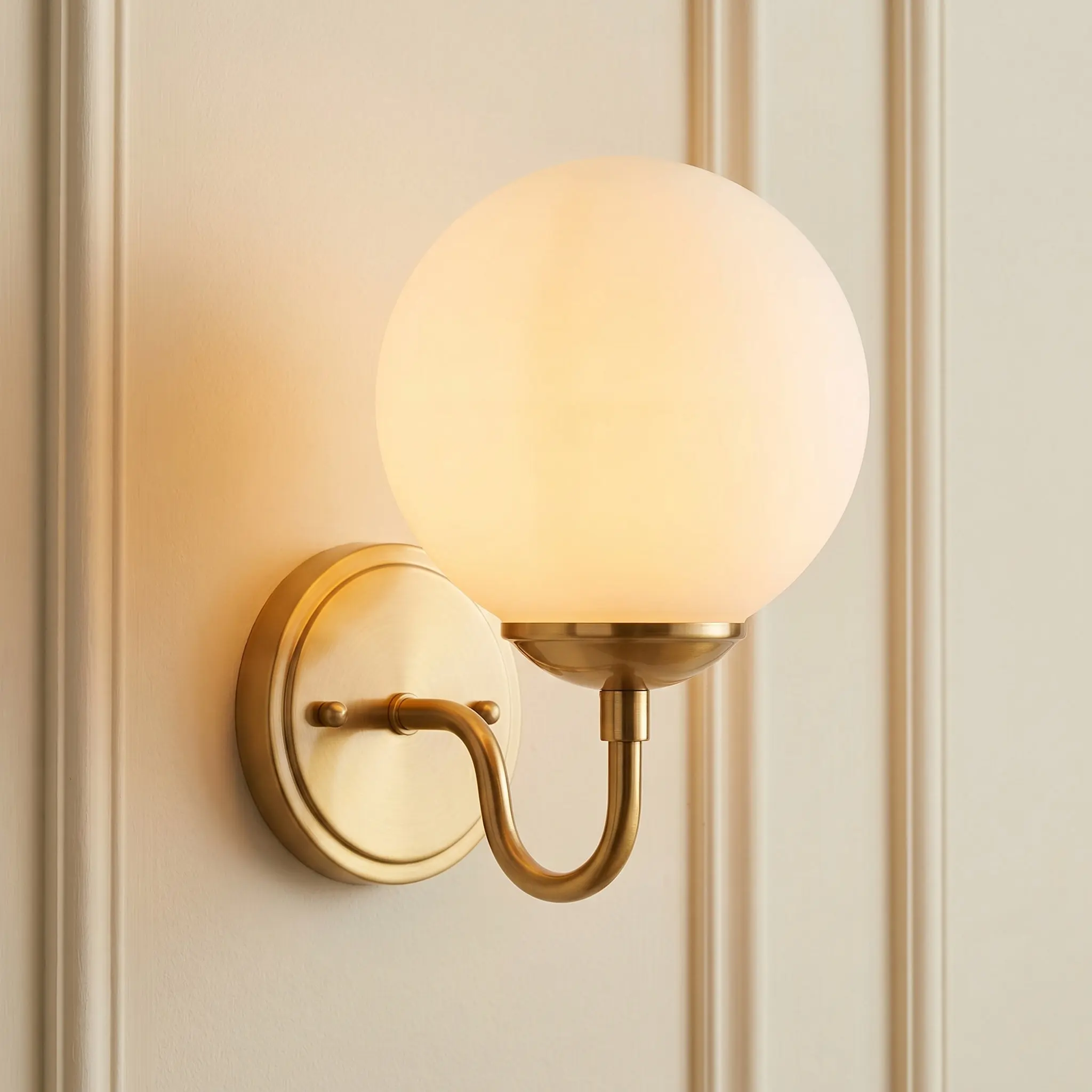Milky White Glass Globe Lampshade Spherical Replacement Ceiling Fan Light Cover Soft Diffused Light Pendant Floor Lamp Shade
