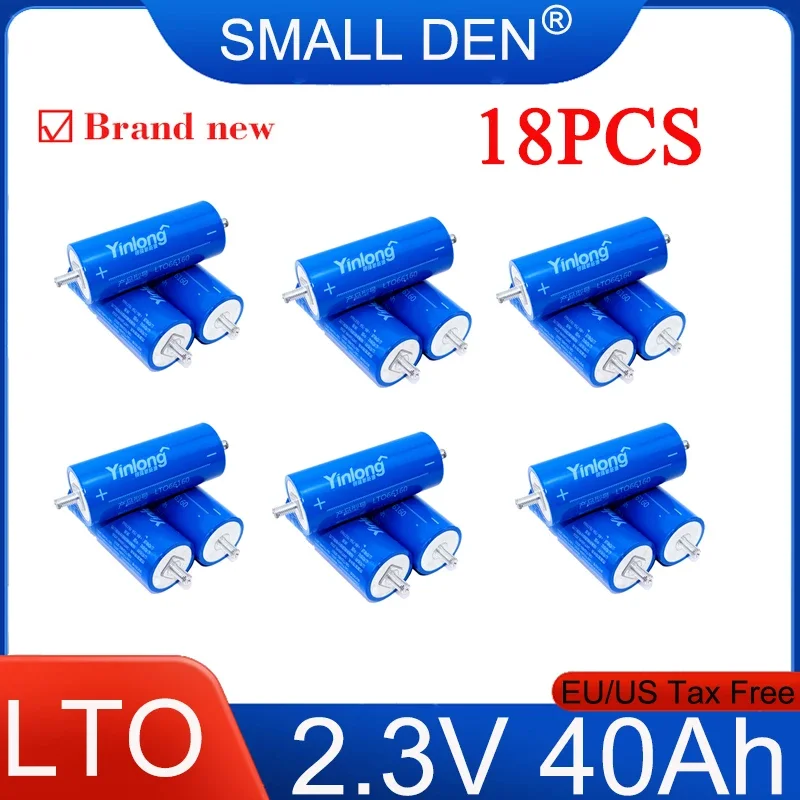 

18pcs original 2.3V 40Ah battery LTO 66160 10C discharge lithium Titanate battery low temperature resistant DIY Car Start solar