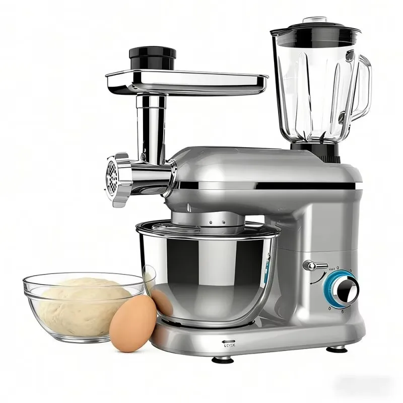 Heavy duty wholesale price 800 watts 6 speed 5.5 liters copper motor professional kitchen vertical mixer