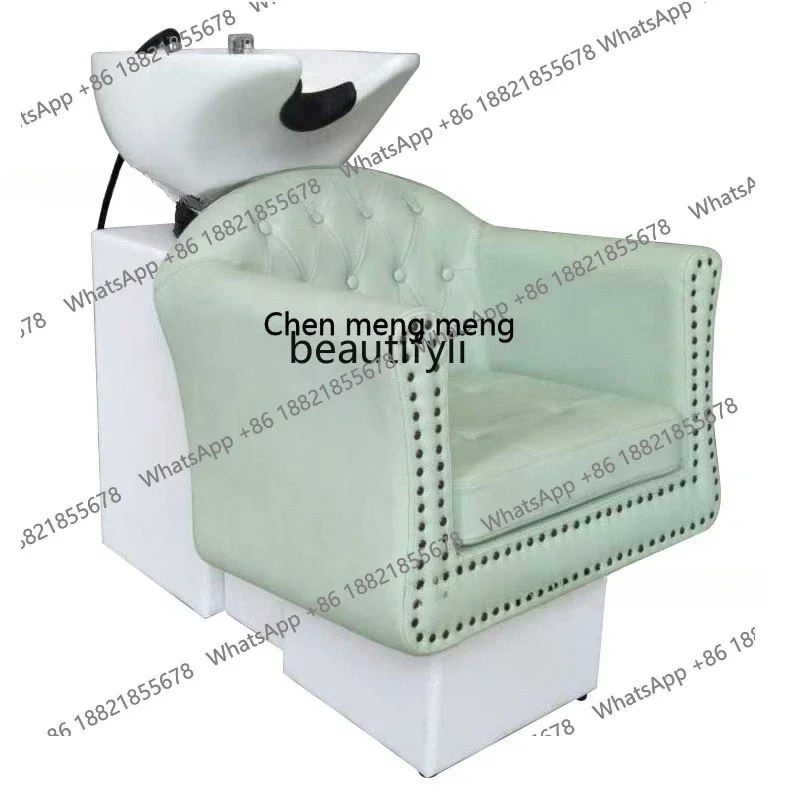 xqModern Shampoo Chair Hair Saloon Dedicated Sitting Hair Salon Half Lying Flushing Bed Hair Salon Furniture