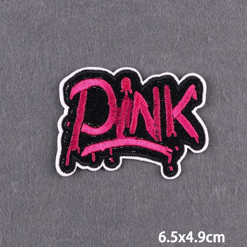 Rosa Herz Niedliche Stickerei-Aufnäher für Hüte/T-Shirts/Jeans Mädchen Kinder Aufbügelbare Aufnäher für Kleidung Mut Liebe Bügelbare Aufnäher DIY – Detail 36