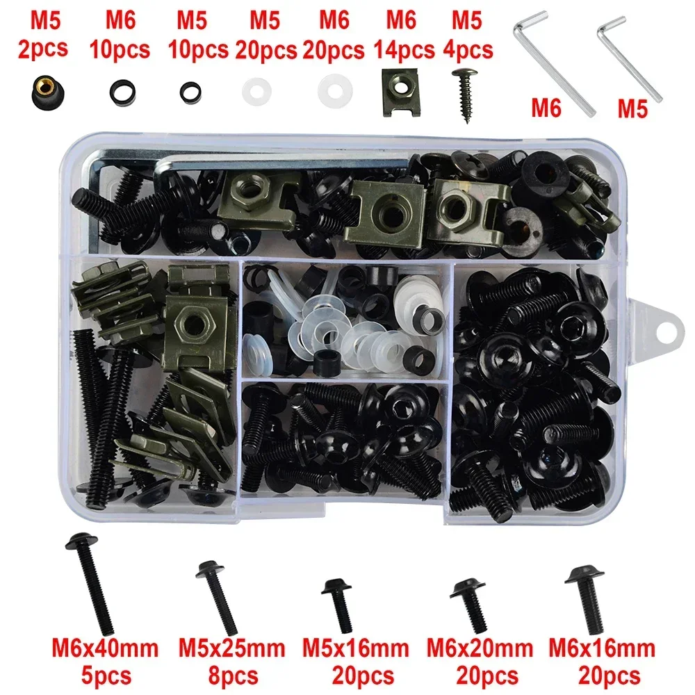 Bolt Kit For KTM SX SX-F EXC & XCW 2 & 4 Stroke 125 250 300 350 450 500 155PCS Motorcycle Body Fairing Bolt Screw Nut Kits