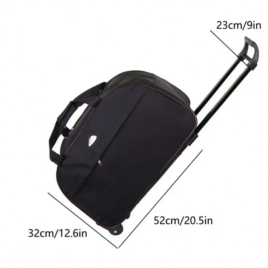 Rolling Duffle Bag With Wheels 22 Inch - Lightweight, Carry On, Wheeled Luggage - For Travel - Suitable For Men & Women - Perfect Gift For Frequent Travelers