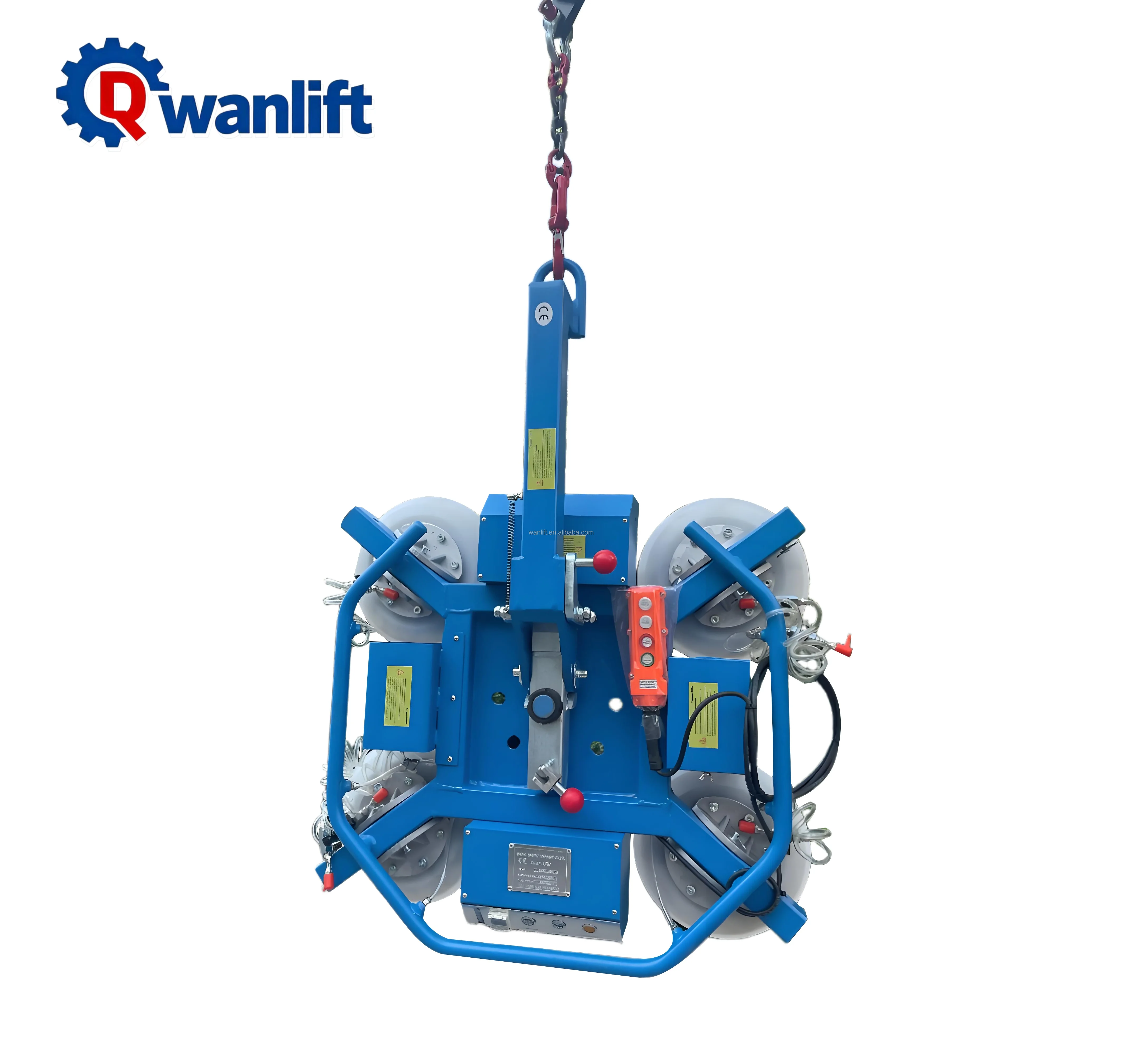 Wanlift New 400KG~800KG Mini Electric Vacuum Panel Lifter Remote Control 1000N Suction Force for Stone Marble Metal Moving