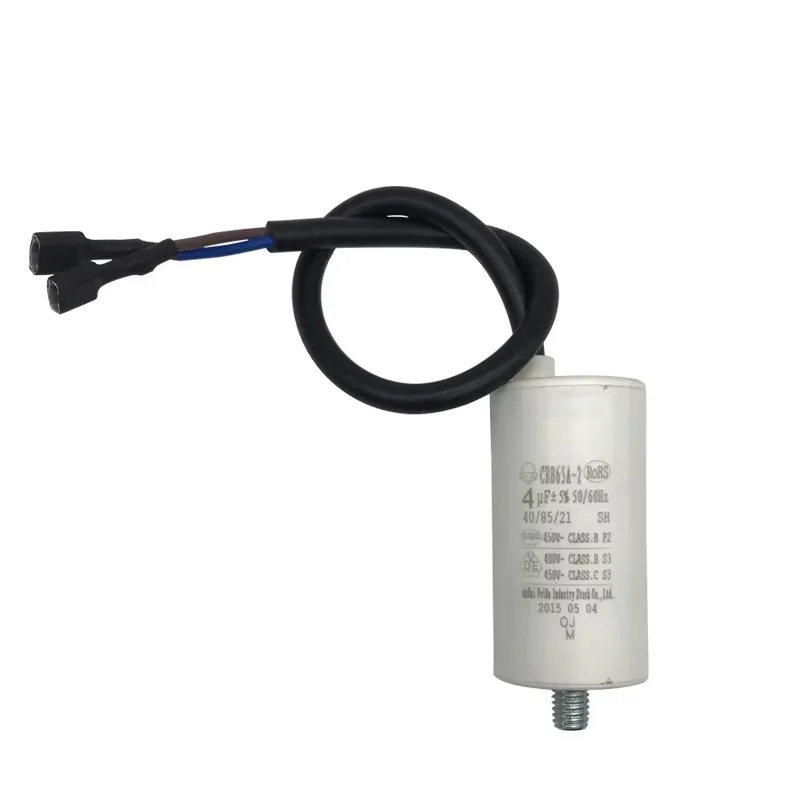 New Refrigerator Freezer CBB65A-2 Nonpolar 3UF 4UF AC 450V Motor Running Capacitor White