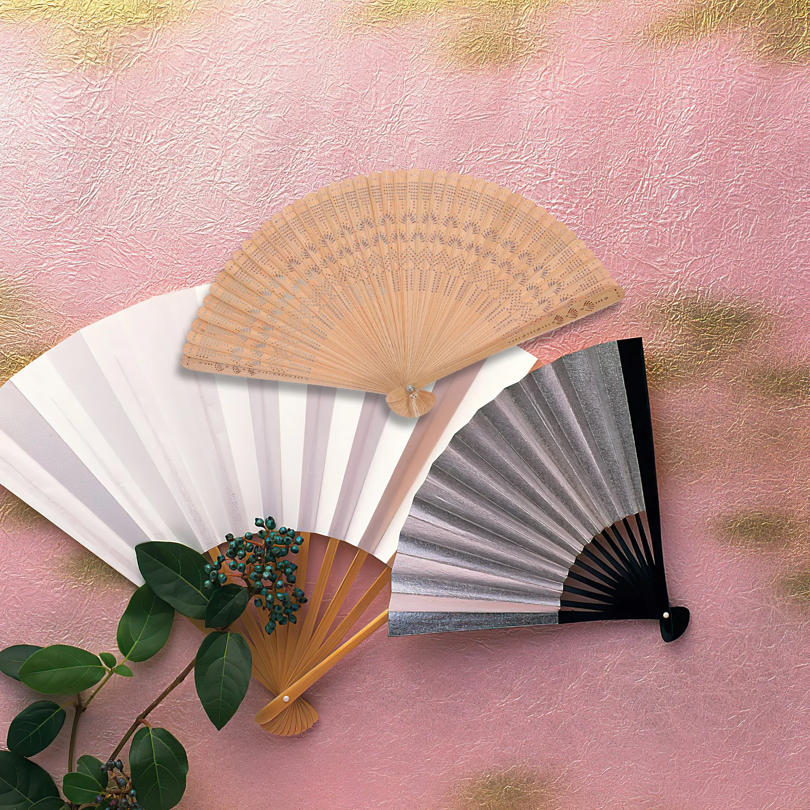 

Bamboo Folding Fan Brown Vintage Handheld Fan Portable for Women Ladies Performance Gift Hand Fans for Women Dancing Fans