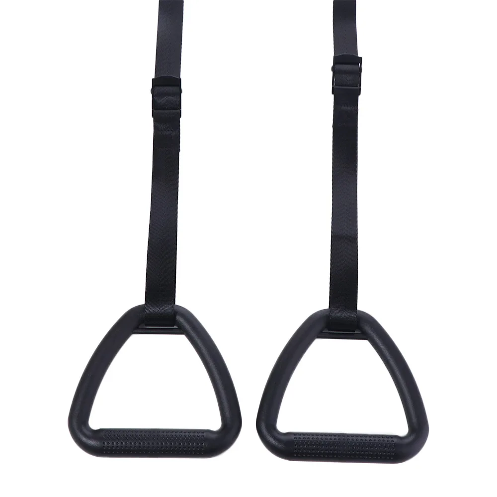Non-Slip Gymnastic Rings Arm Strength Comfortable Pull up Handle Rings Adjustable Straps Workout Strength Training Ring