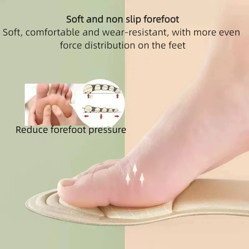 Female insole warmth odor prevention sweat absorption high-heeled insole soft sole fully padded high heels shock absorption