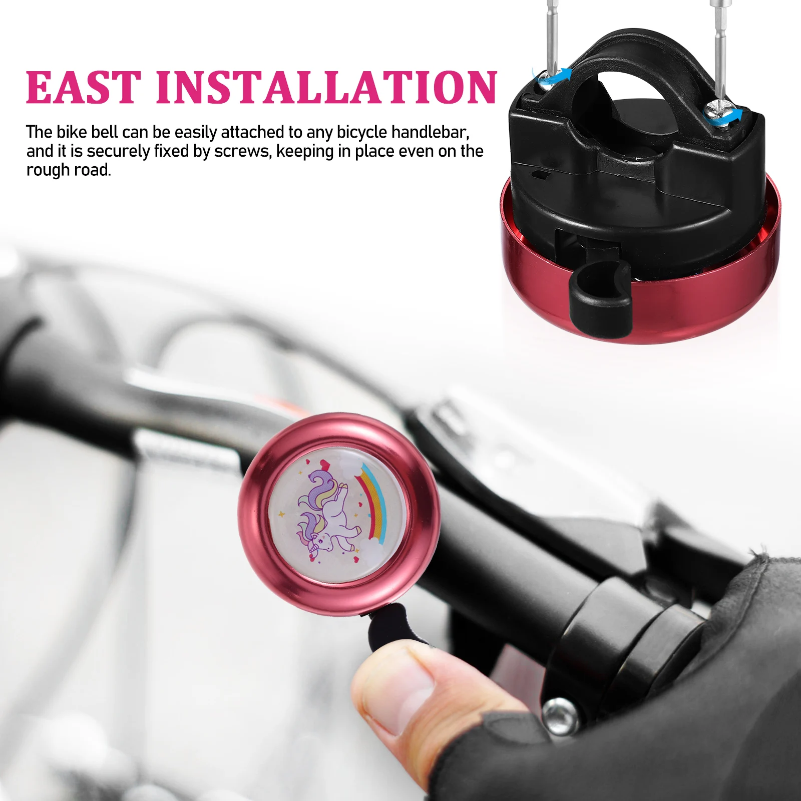 

Bicycle Bell Accessories Kids Bike Bells Adults Alloys Child Ring Adorable Clear Sound Sturdy Alloy Plastic Versatile Mountain