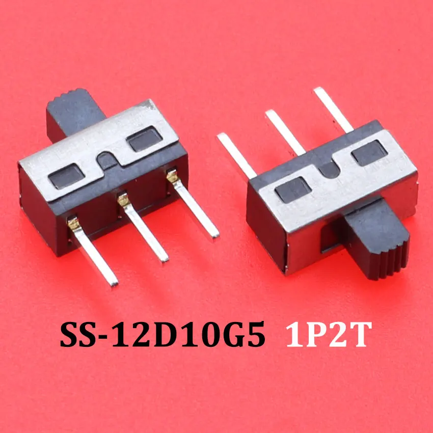 10x Slide Switch Micro-Power Toggle Switch Single and Double-row Direct-inserted Horizontal Sliding 2/3 Gear 1P2T 2P2T 1T3P 2P4T