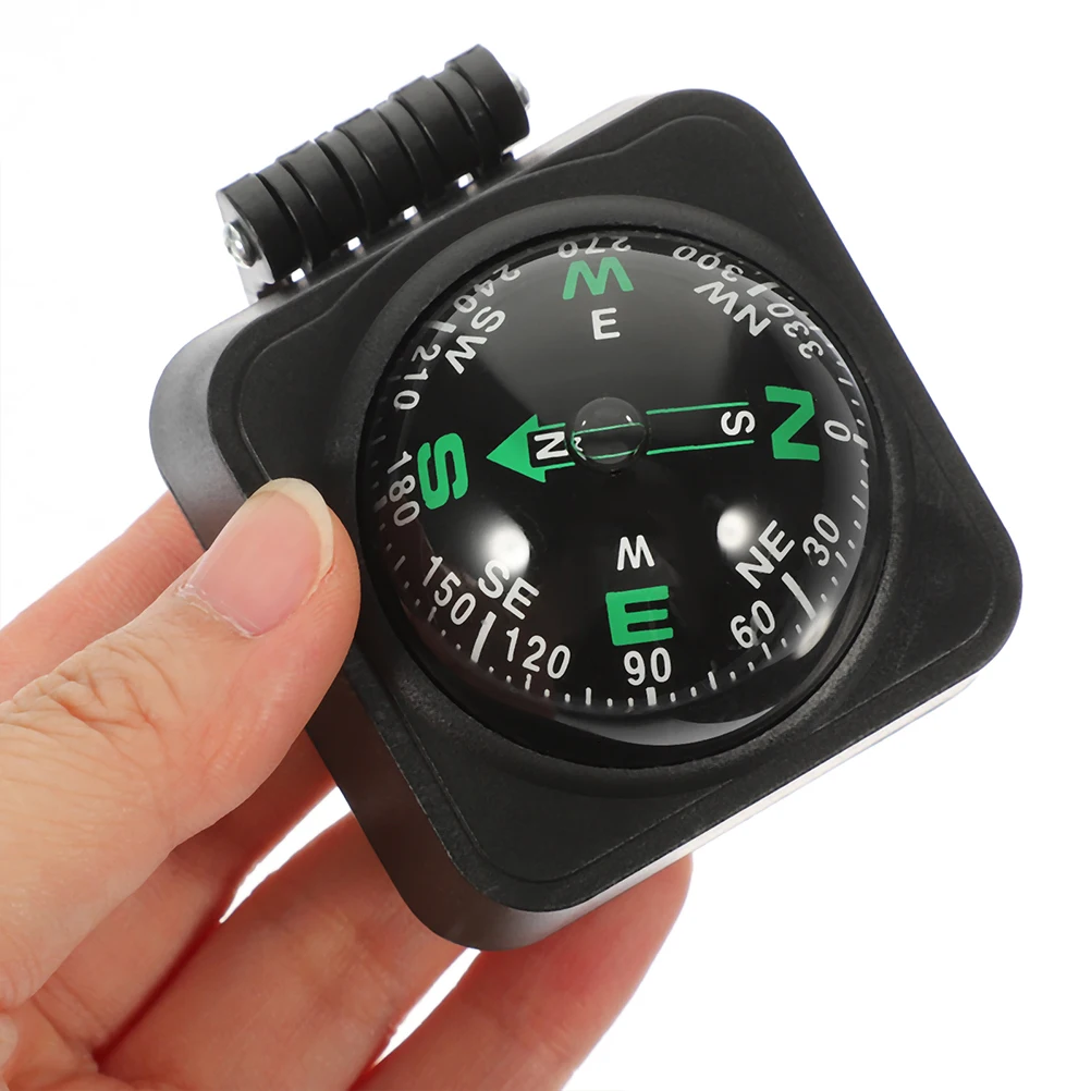 

3Pcs Compass Adjustable Ball Dashboard Mount Acrylic High Mini Compass Car Accessories Durable Elegant