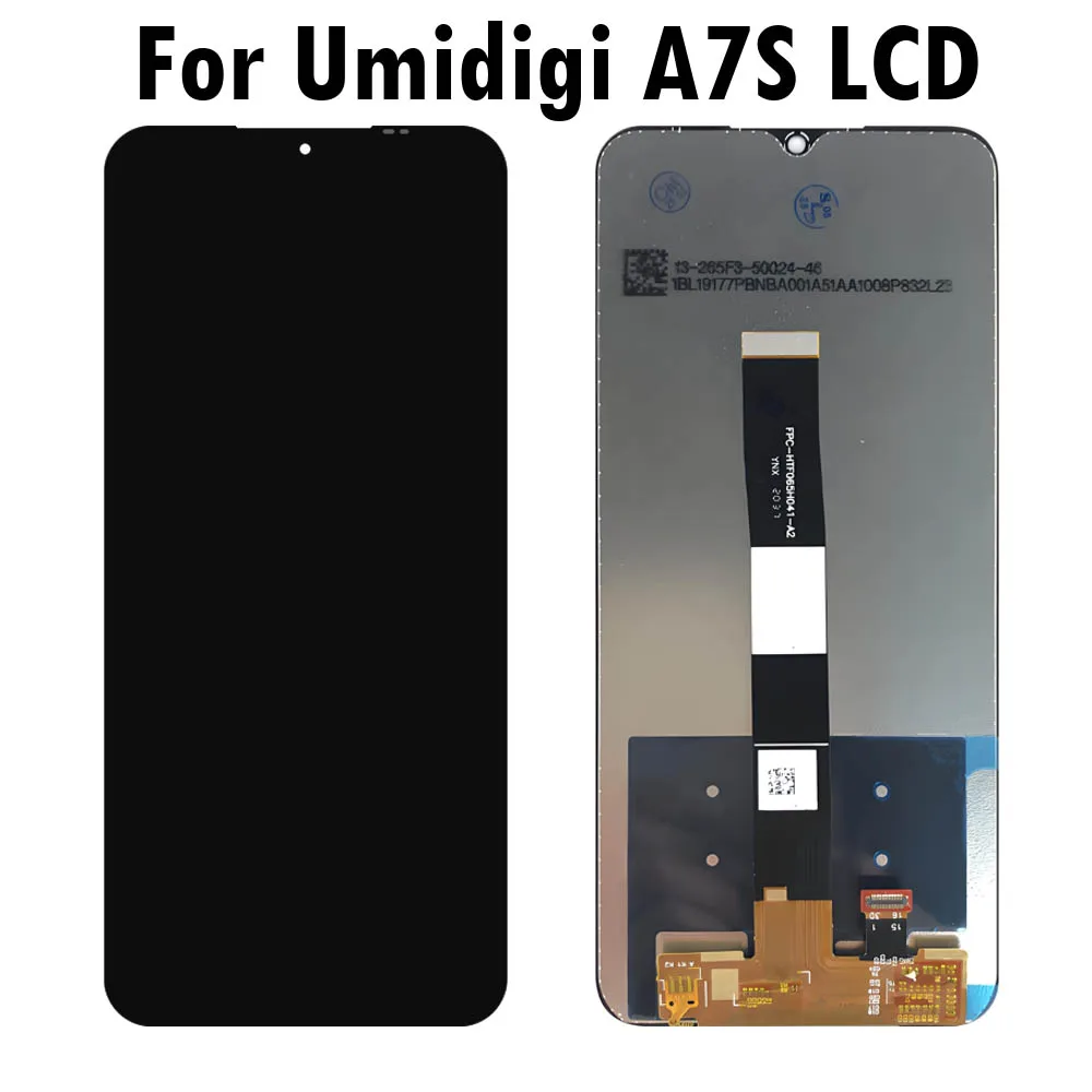 Дисплейный модуль для Umidigi A7S 4G, 6.53 дюйма, сенсорный экран, дигитайзер, высококачественная запчасть для ремонта мобильного телефона A7S