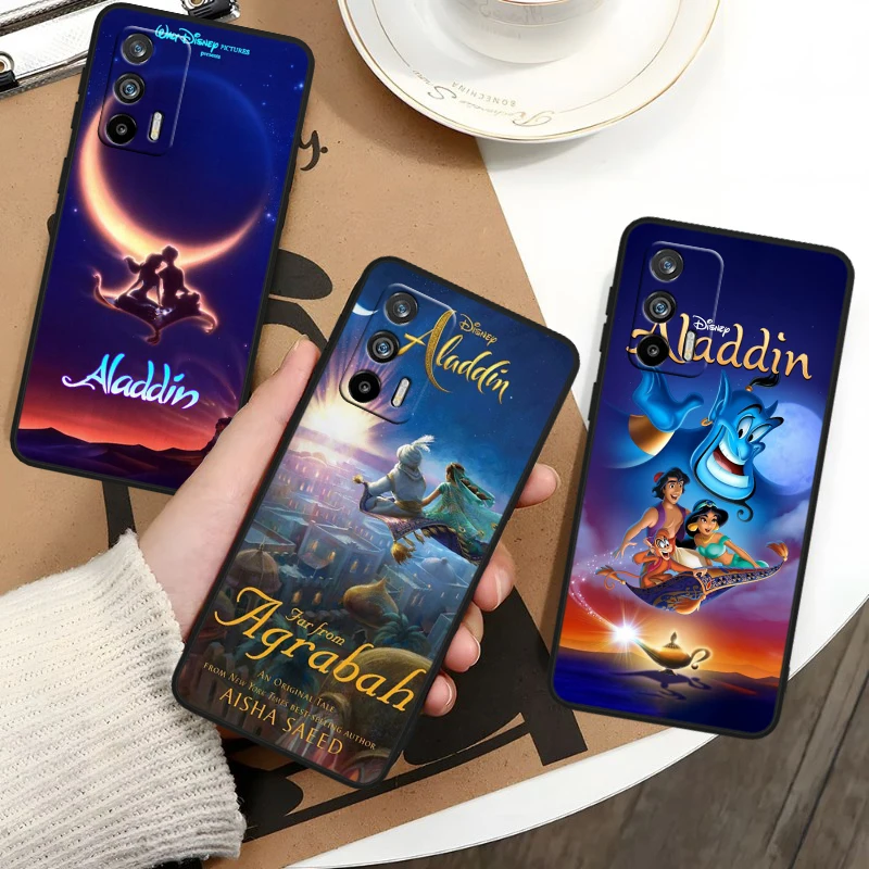 Disney Princess Lily Cute For OPPO Realme GT Neo 10 9i 8i 7i 6s 5 Narzo 50i 50A 240W Pro Plus Black Soft Phone Case