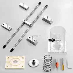 Special Tool For Opening Wooden Door Lock Holes Door Lock Install Mold+Adjustable Center Pressure Plate/Avoid Drill Sample Gauge