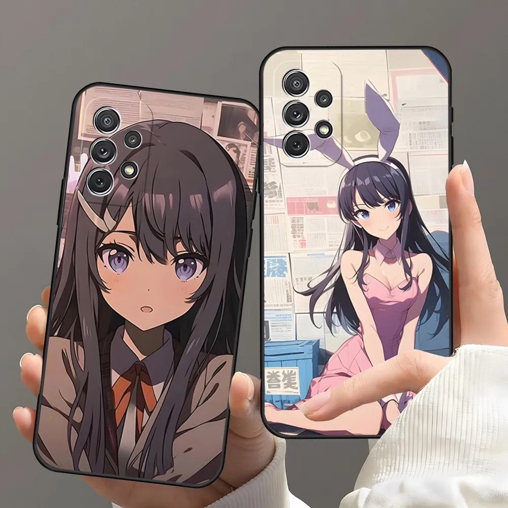 Coque De TéLéPhone Sakurajima Mai Pour Samsung Galaxy, S24, S20, S21, S23, S22, Ultra Fe Plus, M54, A34, A54, A24, A52, A53