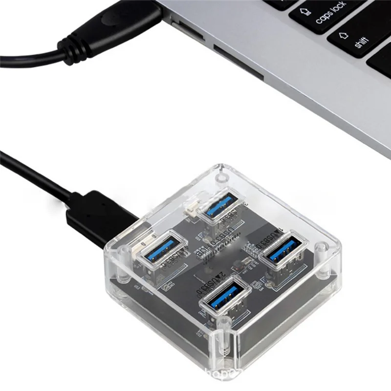 

Концентратор ABRJ-USB 3.0, 4-портовый расширительный привод, бесплатный с интерфейсом питания, высокоскоростная передача 5 Гбит/с с кабелем для передачи данных 50 см