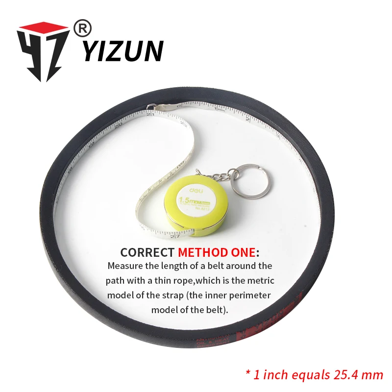 YIZUN A Type A380~660mm  Hard Wire Rubber Drive Inner Length Girth Industrial Transmission Agricultural Machinery V Belt