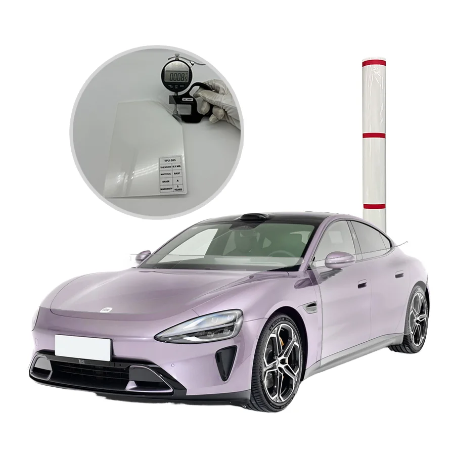 HIGHCOOL8.5MIL Hydrophobic TPU Car Film Matte Paint Protection Wrap Self Healing Anti Scratch Body Sticker PPF Car Wrap