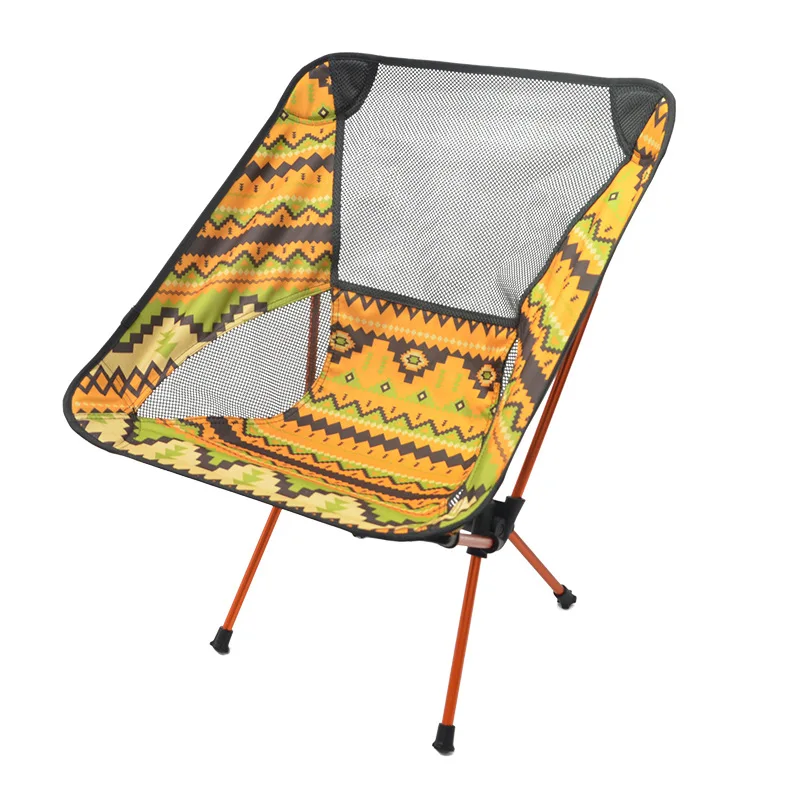 

outdoor beach Oxford cloth reclining aluminum alloy foldable portable folding camping moon chair