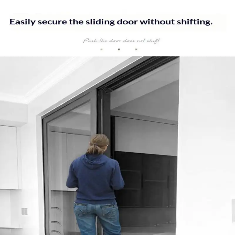 Schloss für Schiebetüren ohne Bohren, Kindersicherung für Schiebefenster, Sturzschutz für hohe Gebäude, Diebstahlsicherer Sicherheitsriegel – Detail 9