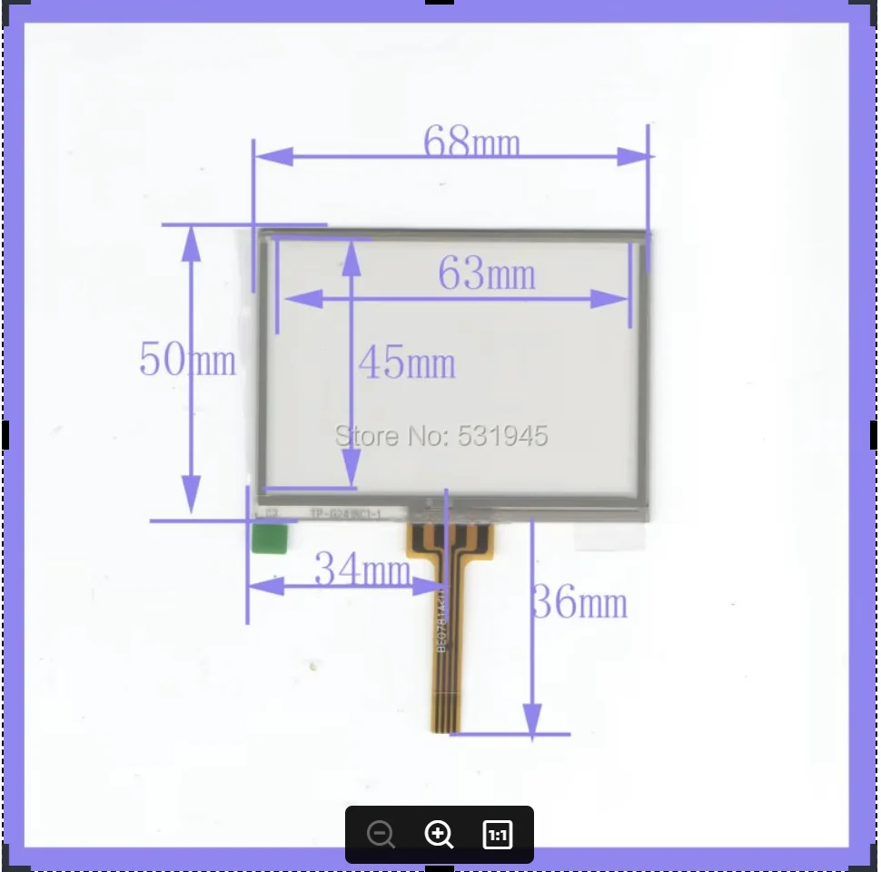 

New 68mm*50mm original handwritten 2.8 inch used car and GPS 68*50 touch screen panel free shipping TP G2416C1 commercial use