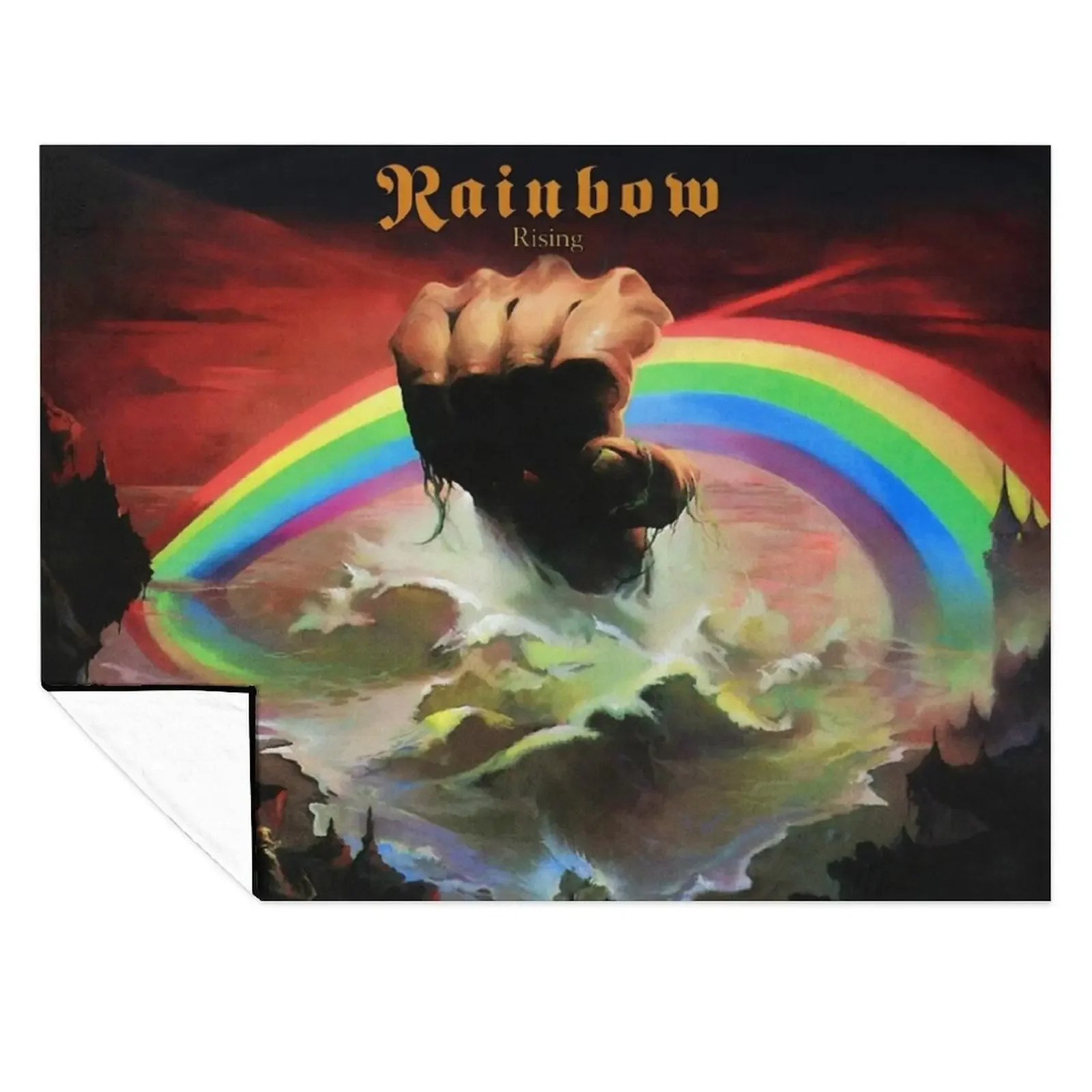 

Rainbow Rising: Classic Perfection Throw Blanket Stuffeds Retros Beautifuls Luxury Throw Blankets