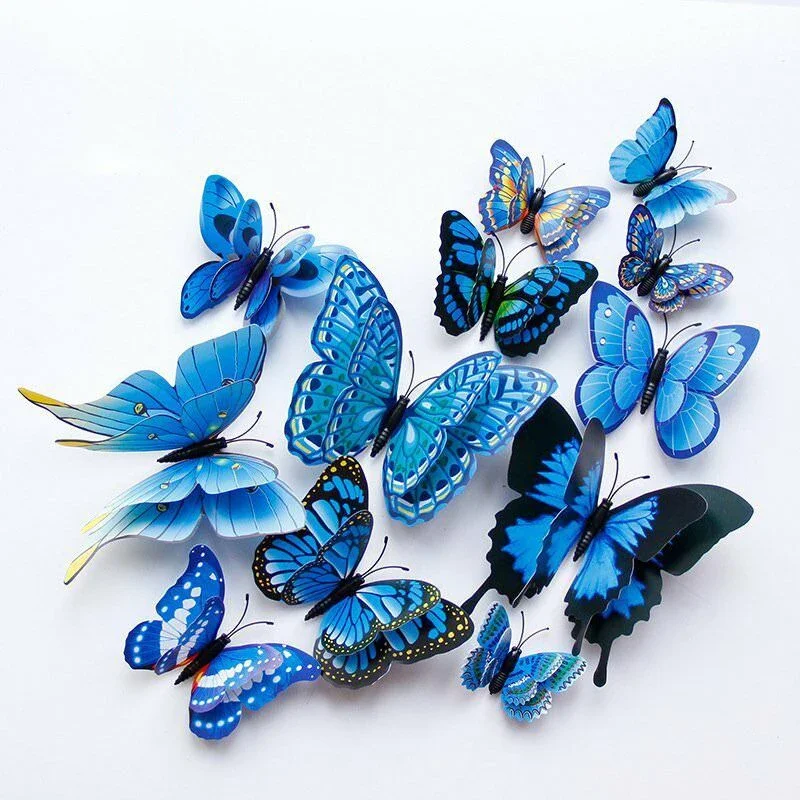 PVC Wall Sticker Removable Window Accessory Attachment Butterfly Decoration Display Glass Convenient Practical