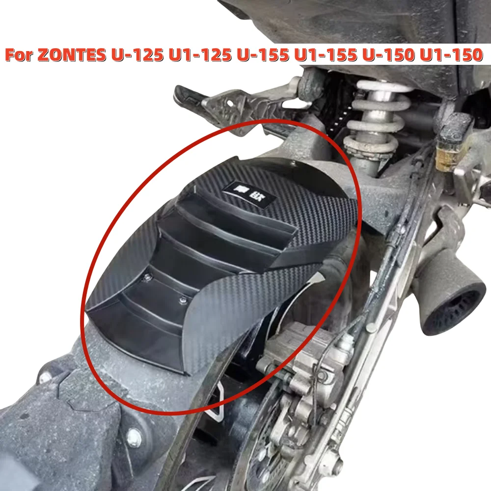 New Fit U / U1 Motorcycle Rear Fender Extender Splash Proof Extended Fenders For ZONTES U-125 U1-125 U-155 U1-155 U-150 U1-150