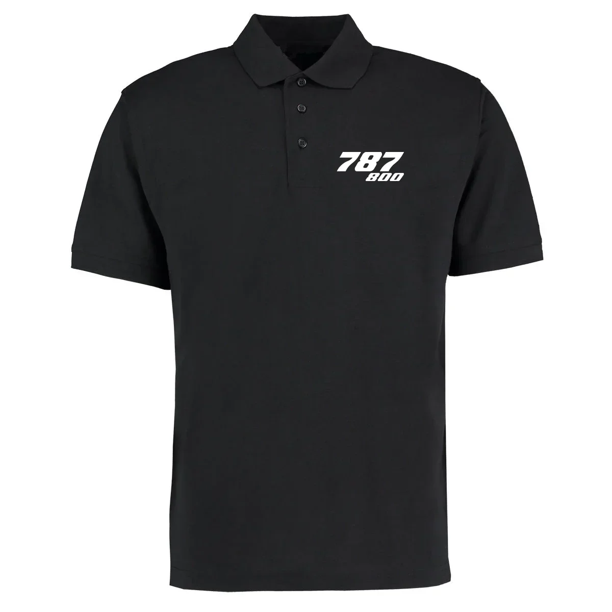 New Man Casual T-Shirts Tops Tees Cotton 787-800 Aviation Aircraft Flight Pilots Men Polo Shirts