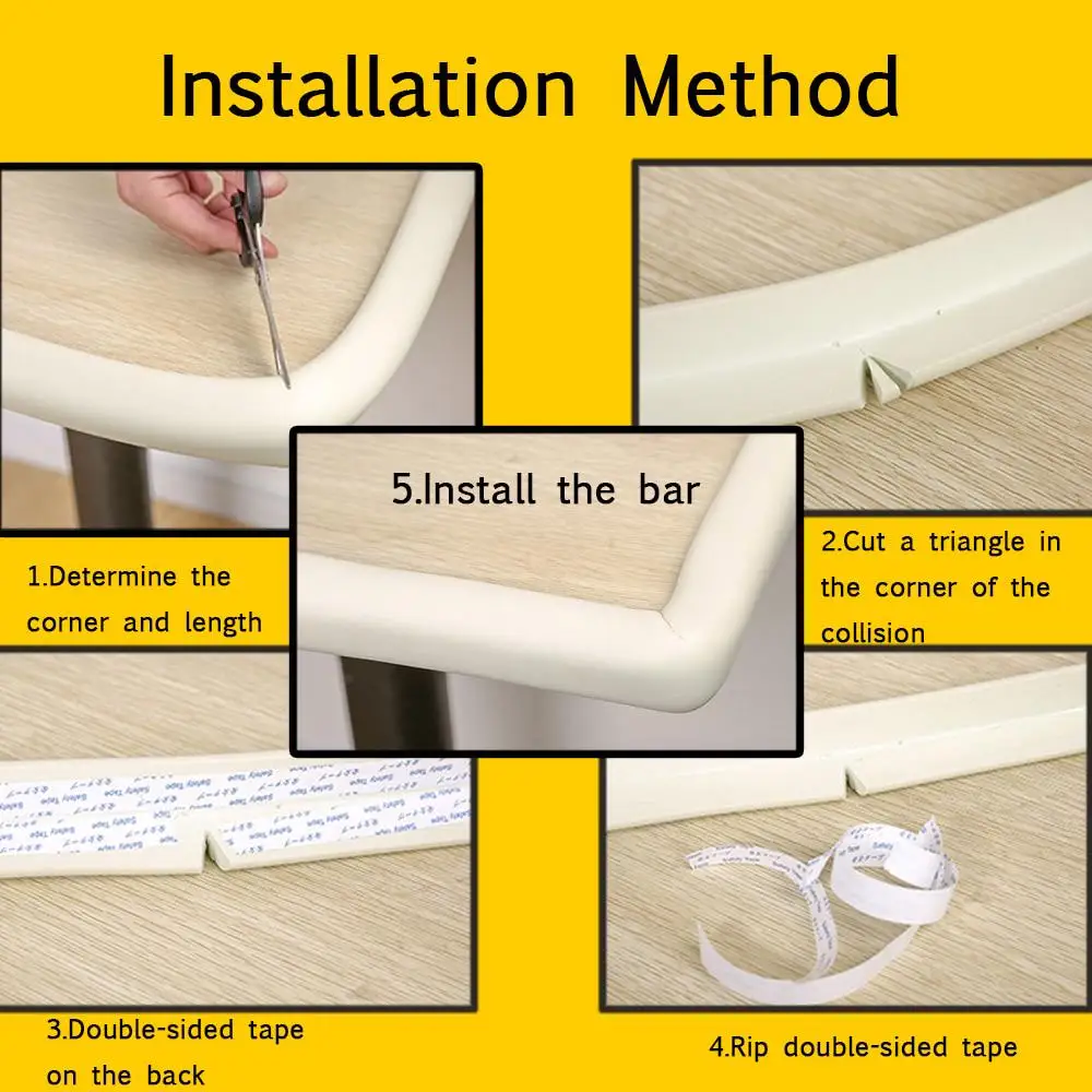 1 Pc Baby Thickening Clause Thick Strip Anti Bump Strips Foam Protection Table Edge TRQ0376