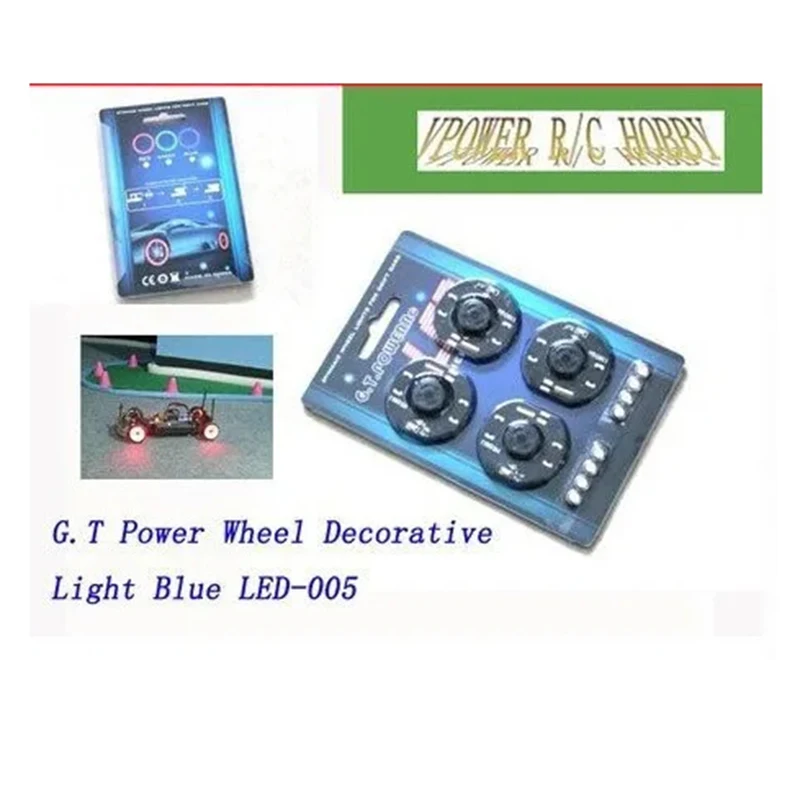 G.T.POWER RC Model samochodu Dynmaic Wheel Light LED Set Rc Car Wheel Light