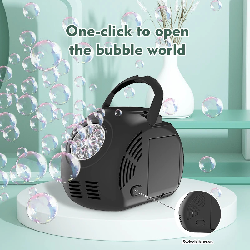 Com 50ml bolha de água das crianças handheld máquina bolha brinquedo do jardim de infância presente interativo bolha brinquedo presente