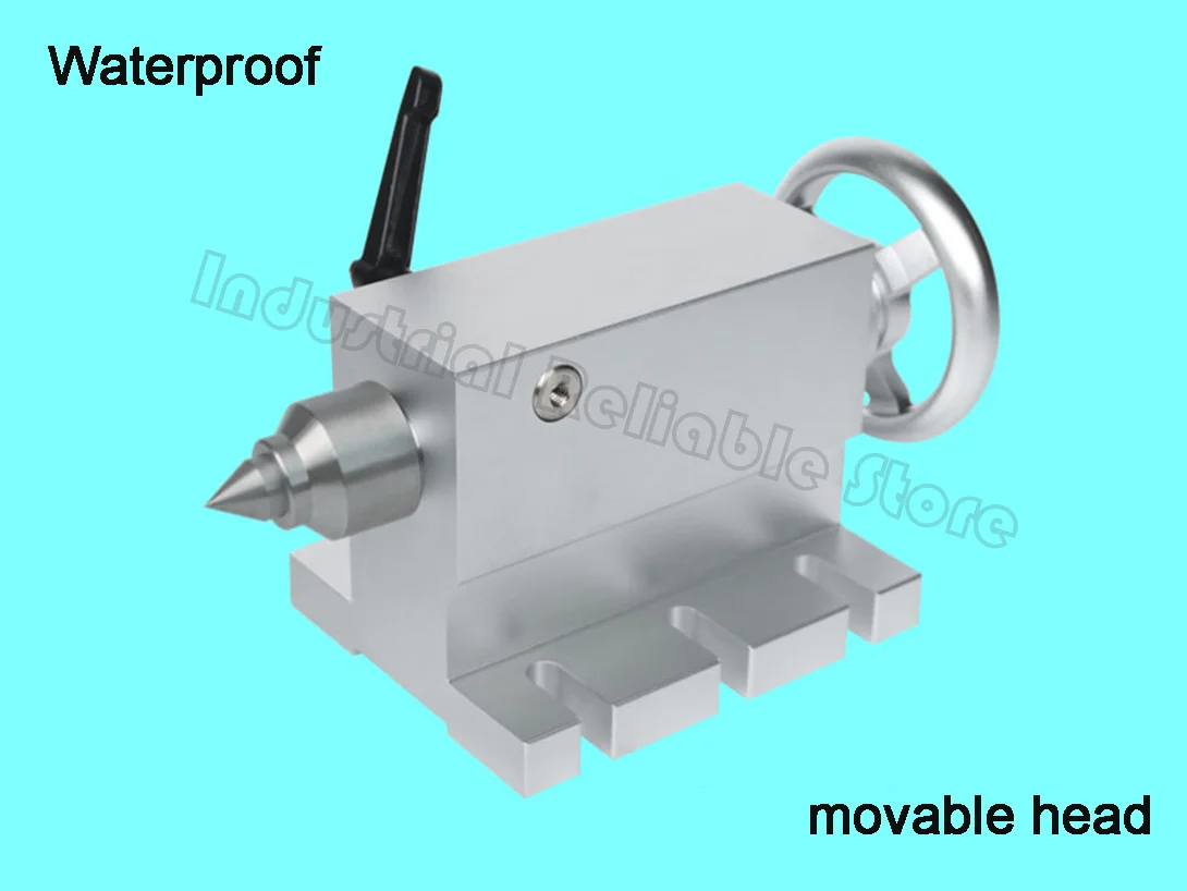 

65mm Center Height Waterproof Pneumatic Tailstock Use for Chuck 4th Axis CNC Machine Drilling and Milling Router, Movable top