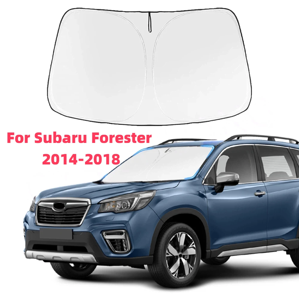 

Car Windshield Sun Shade Covers Visors Auto Front Window Sunscreen For Subaru Forester 2014 2015 2016-2018 Sunshade Accessories