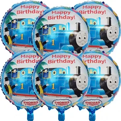 2/4/6Pcs Thomas Birthday Party Balloons Set The Train Aluminum Foil Ballons Decoration Supplies For Baby Shower Kids Toys Gifts