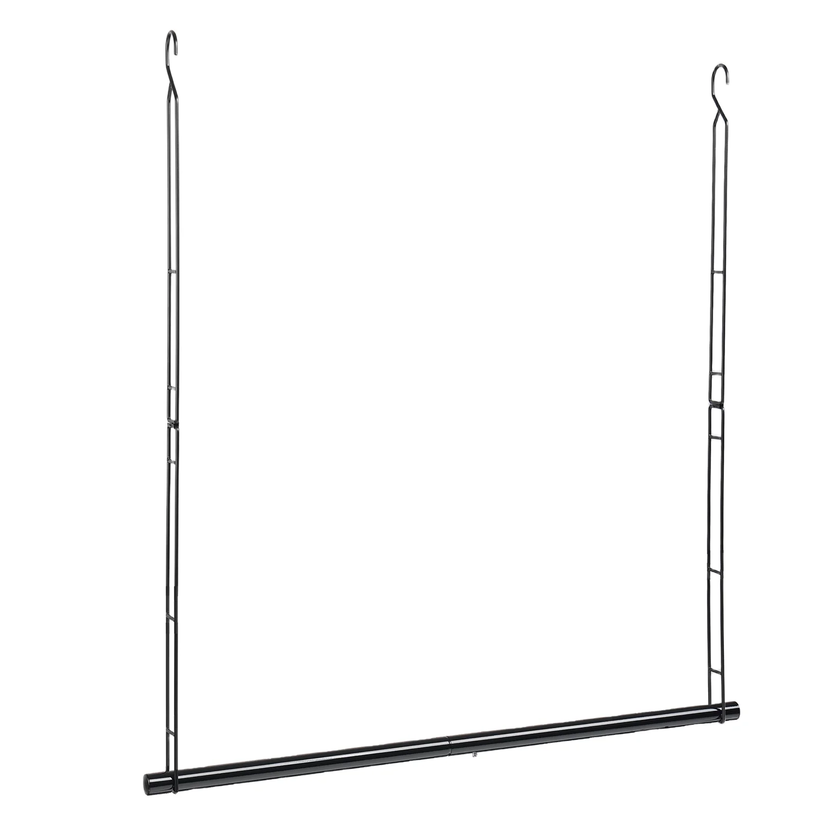 Hanging Closet Rod 31.89in, 6 Height Adjustable Closet Hanging Organizer, Heavy Duty Closet Extender Hanging Rod