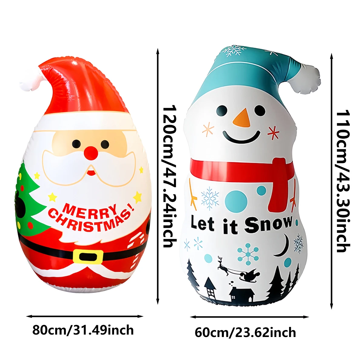 Weihnachtsschneemann alter Mann Weihnachtsmann Spielzeugbecher, Festival-Party-Dekoration, aufblasbarer Becher