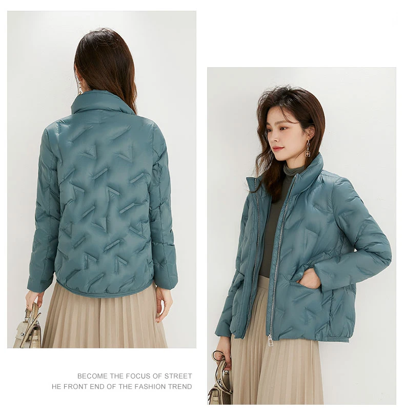 New Woman Fashion 90% piumino piumino Stand Collar Coat Brand giacche goffrate di buona qualità cappotto caldo top Ultra leggero