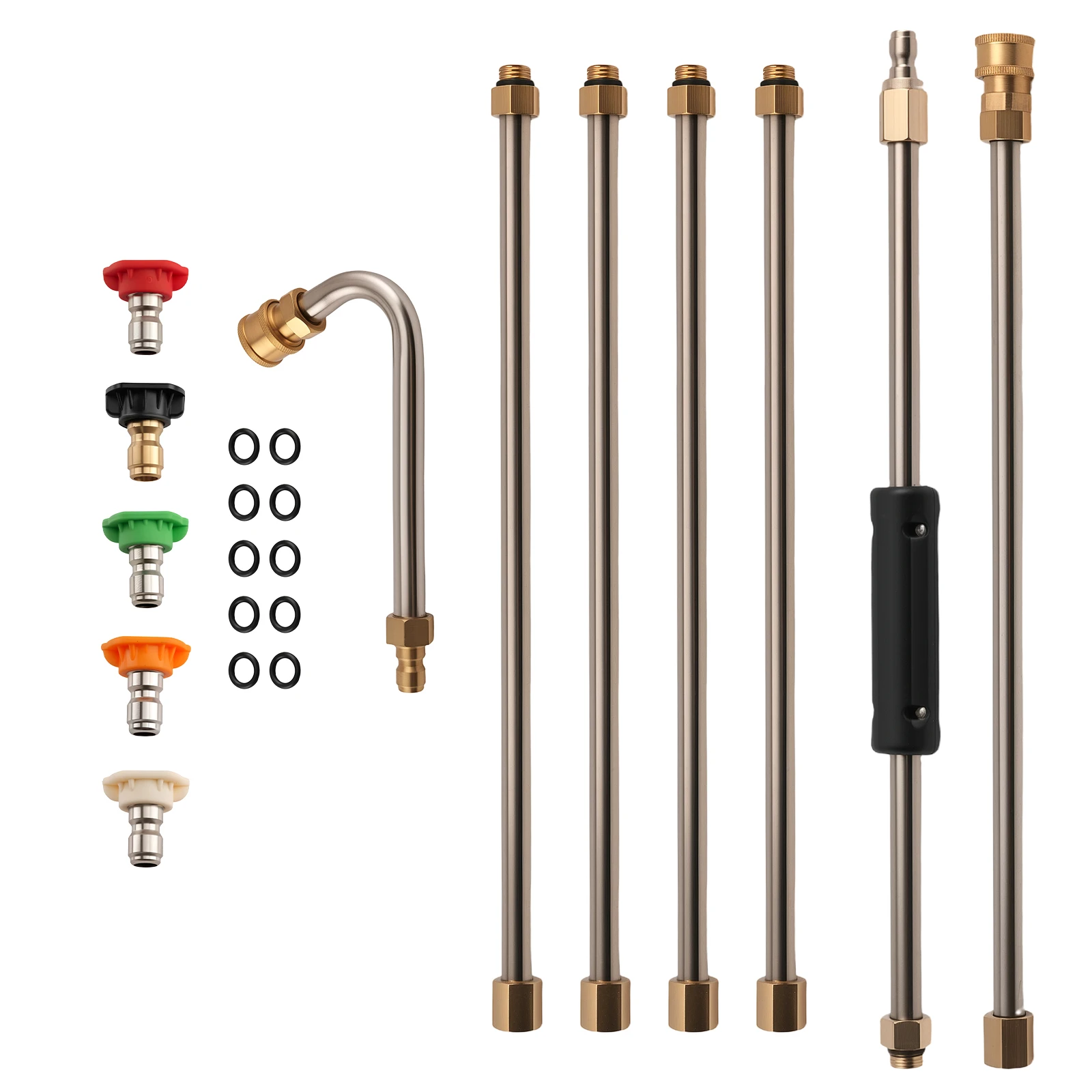 

4000 PSI Extension Wand 15 Inch Pressure Washer Stainless Steel Brass 6 Wands