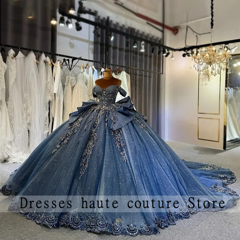 New Attractive Off the Shoulder Quinceanera Dresses for Girls Appliques Tiered Ball Gowns Vestidos De 15 Anos Customised