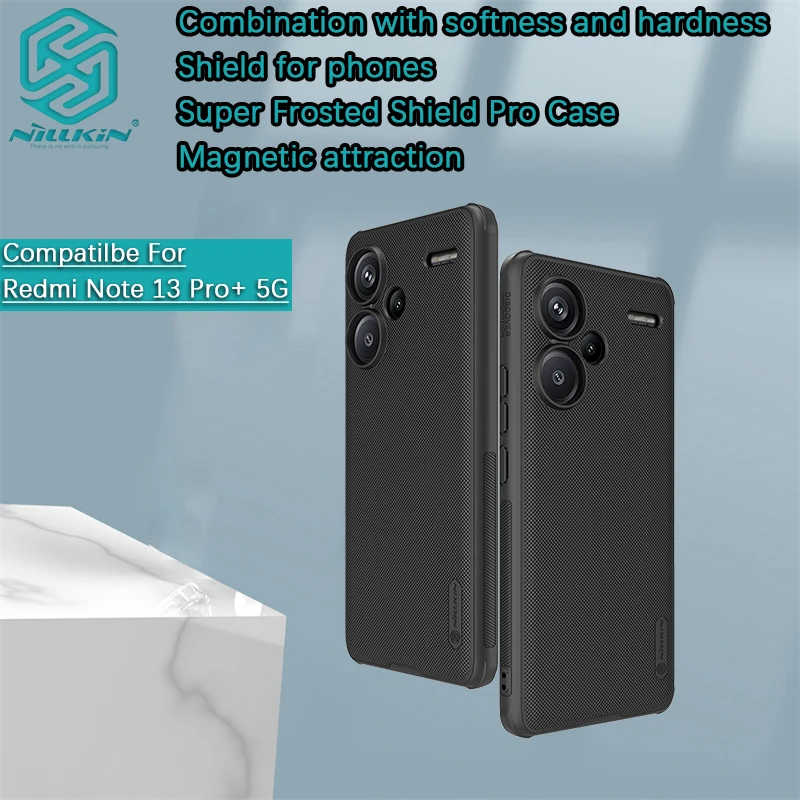 for Xiaomi Poco X6 5G/Poco F5/Redmi Note 13 Pro+/Note 13 Pro Plus 5G Nillkin Super Frosted Shield Pro Magnetic Case phone Case