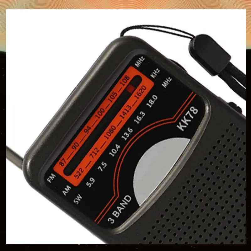 

Kk78 Universal Emergency Radtio Portable Sw/Am/Fm LCD Display Pocket Pointer Telescopic Angten-Y05A
